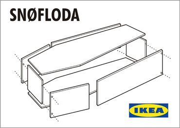 Image result for ikea flat pack coffin